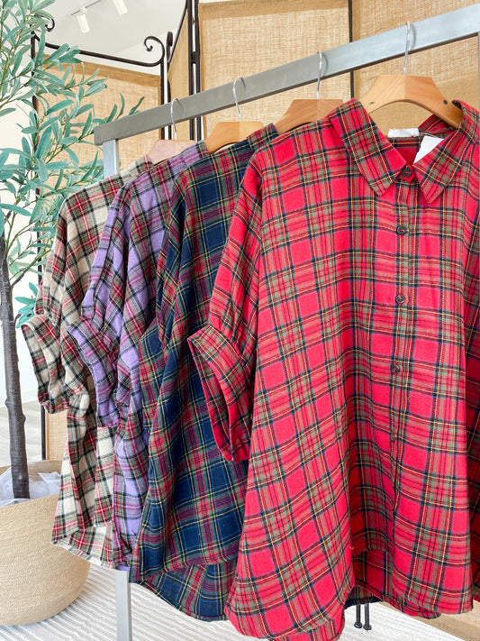 Flannel Button Up Top