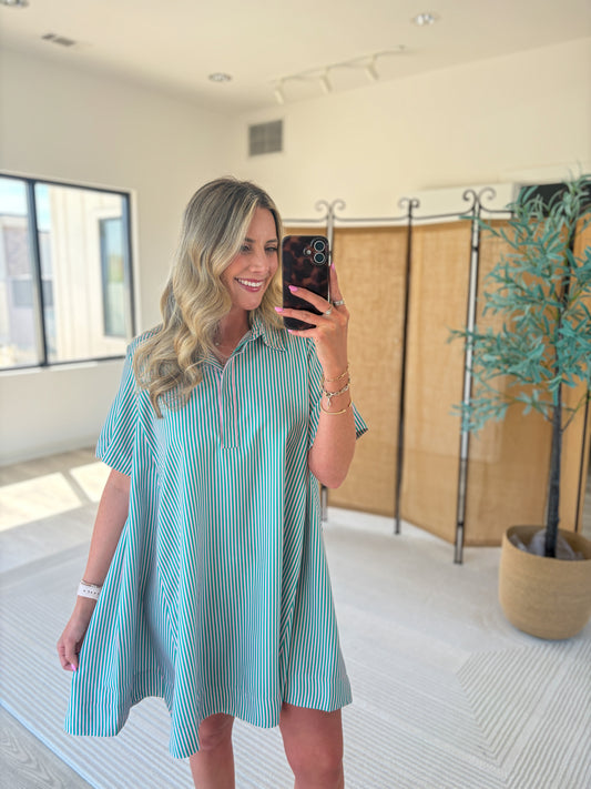 Forest Striped Dress