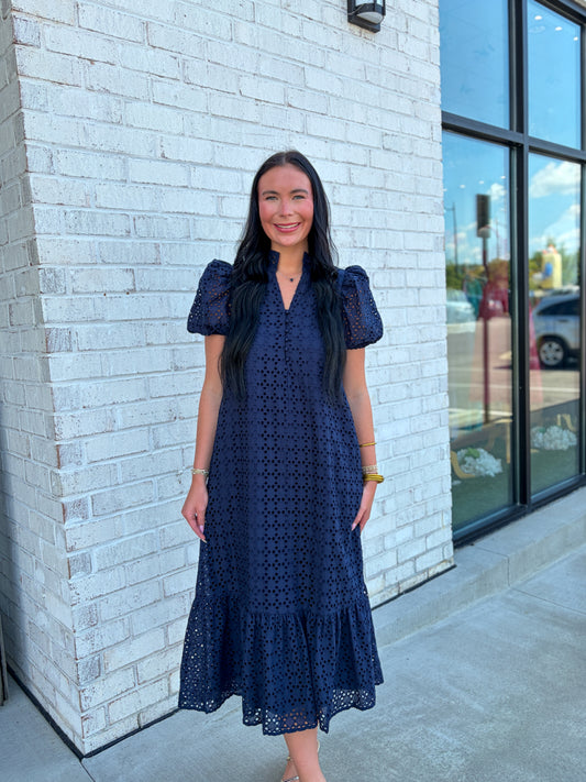 Lowen Eyelet Maxi Dress