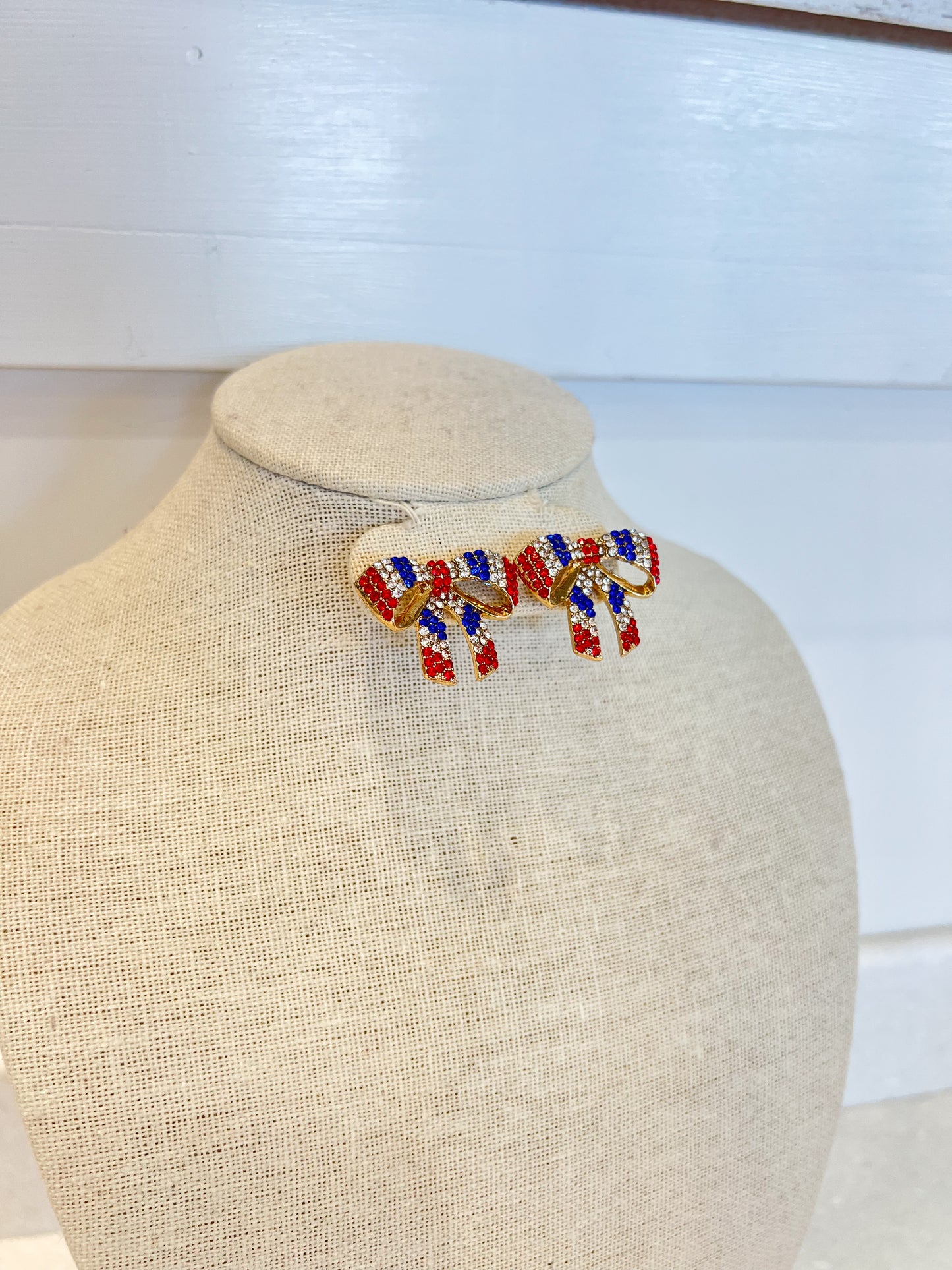 USA Bow Earrings