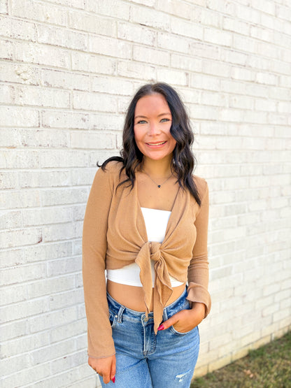 Front Tie Crop Top