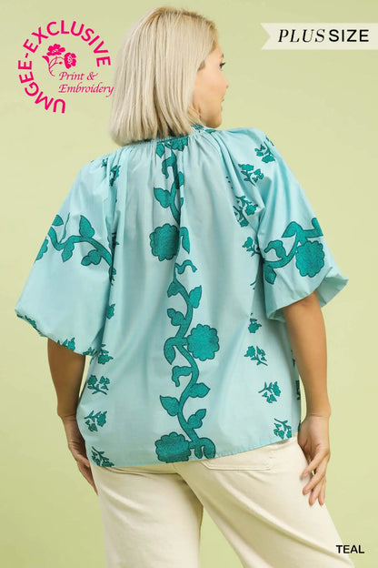 Sammy Patterned Blouse - PLUS