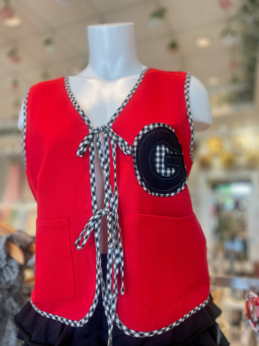 Georgia Game Day Tie Vest