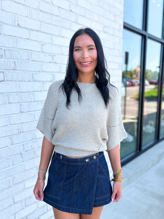 Addison Denim Skort