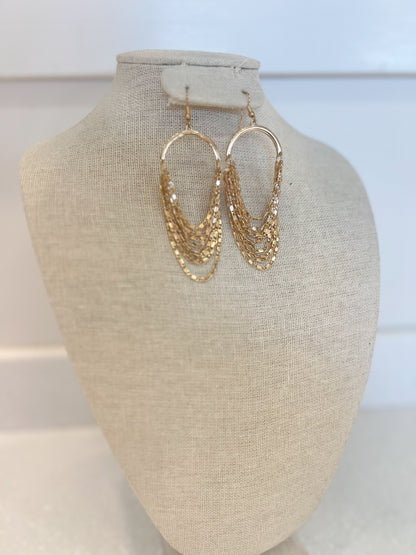 Gold Chain Dangle Earrings