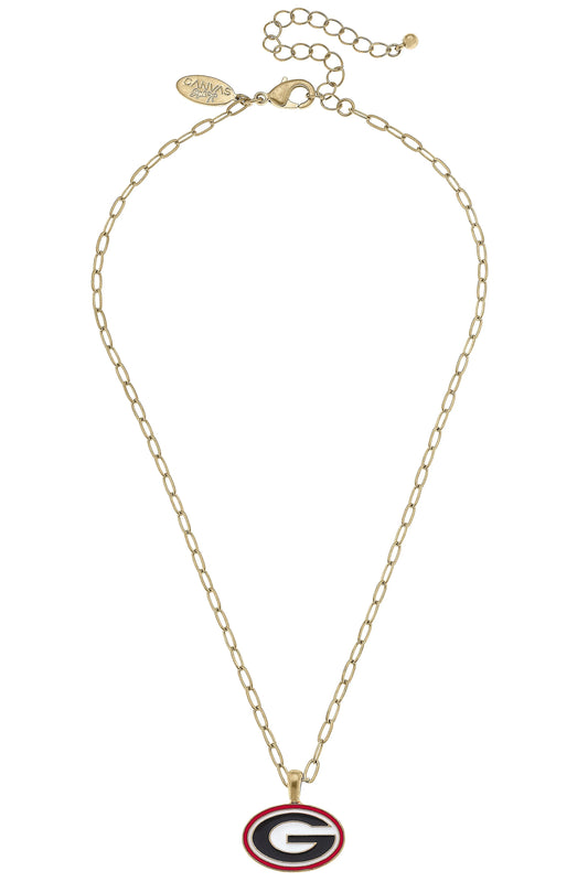 Georgia Bulldogs Logo Necklace