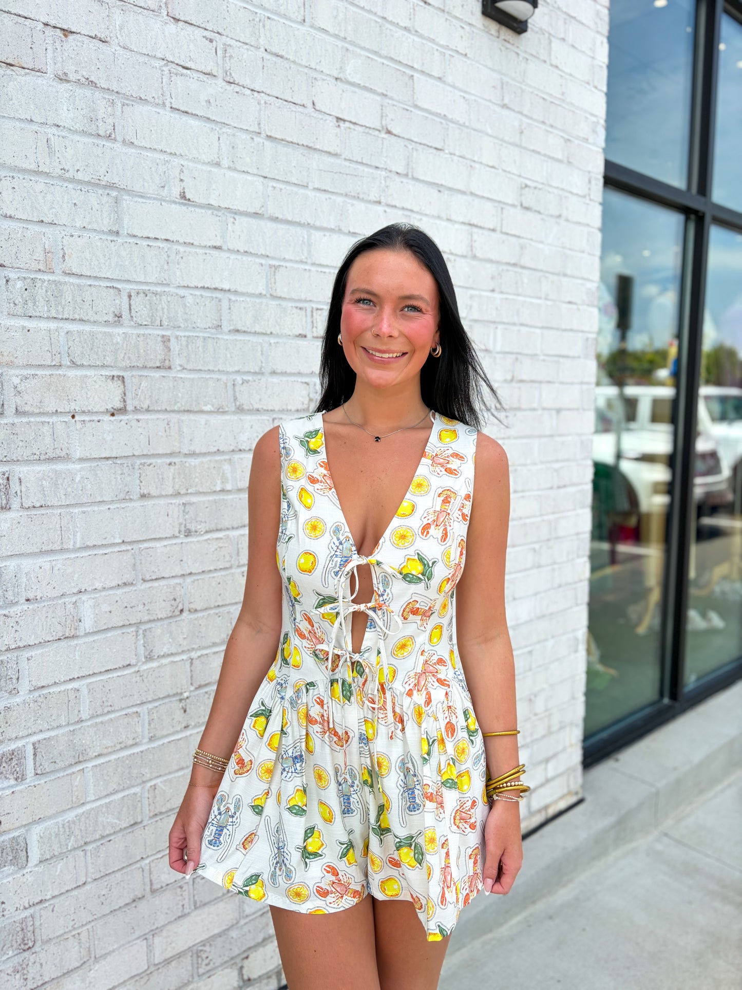 Bayou Bow Tie Romper