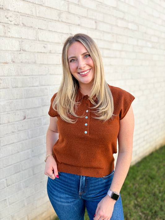 Teddy Button Up Top