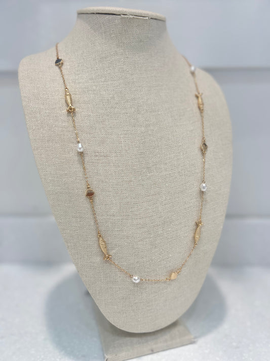 Sardine Long Necklace