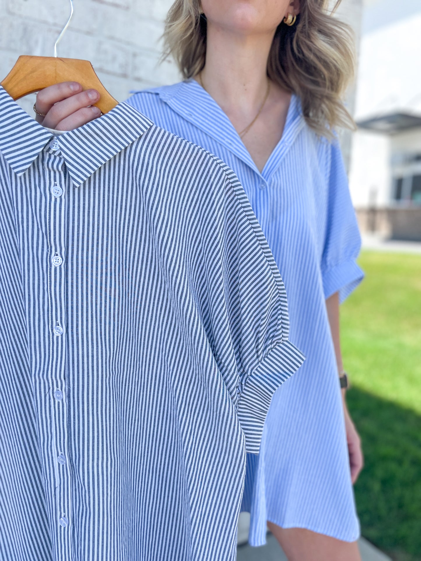 Cheryl Pinstripe Dress