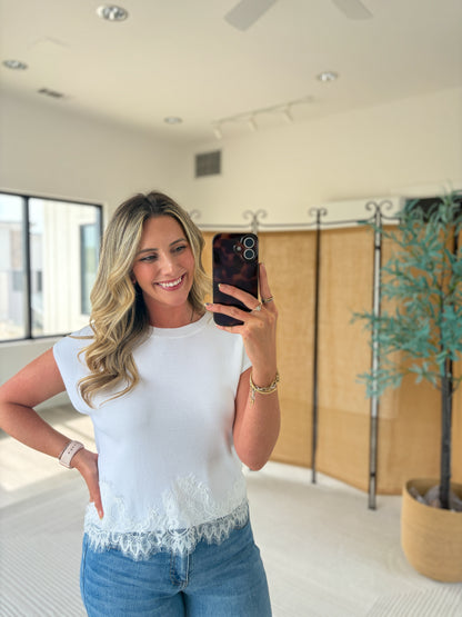 Lace Trim Blouse