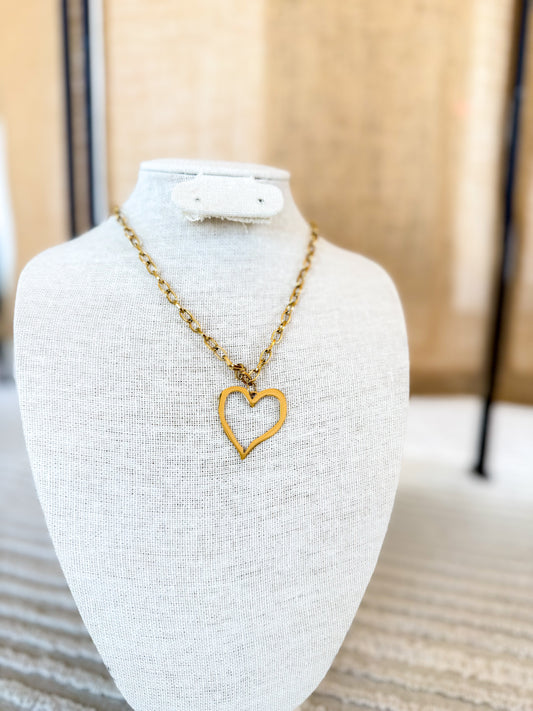 Gold Heart Necklace