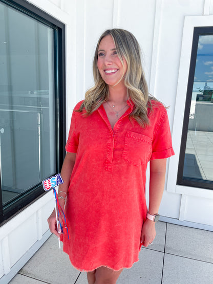Lightweight Pocket Tee Dress