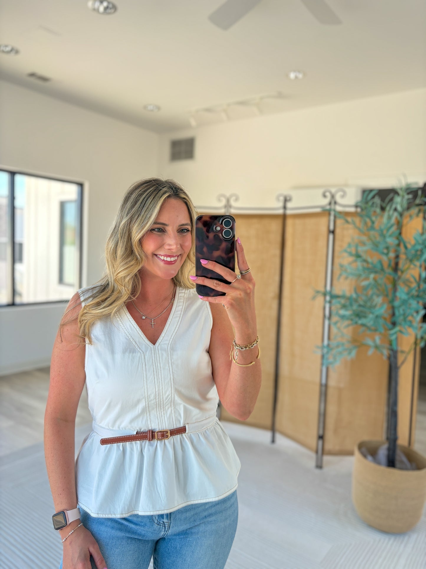 Moriah Belted Top