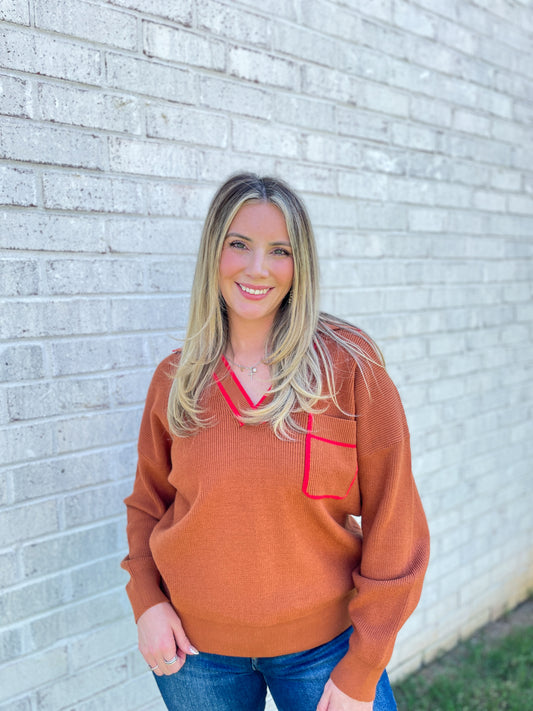 Lewis Pocket Knit Top