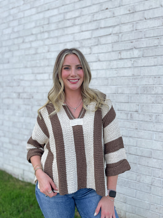 Mason Knit Stripped Top