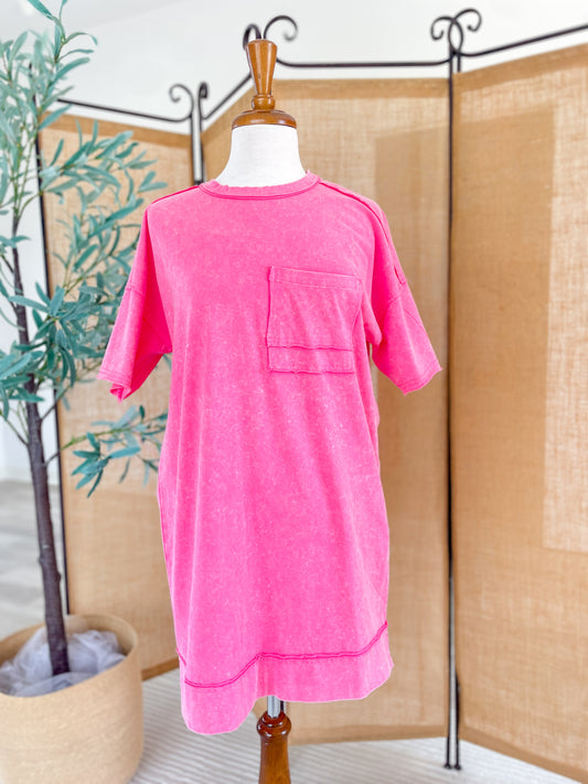 Basic Pocket T-Shirt Dress