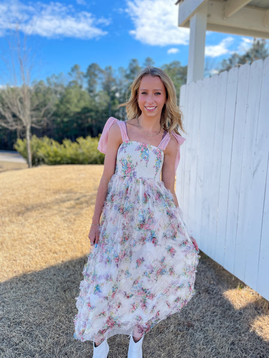 Francesca Floral Midi Dress