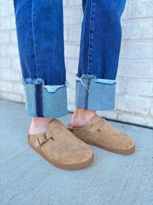 Capri Suede Clogs