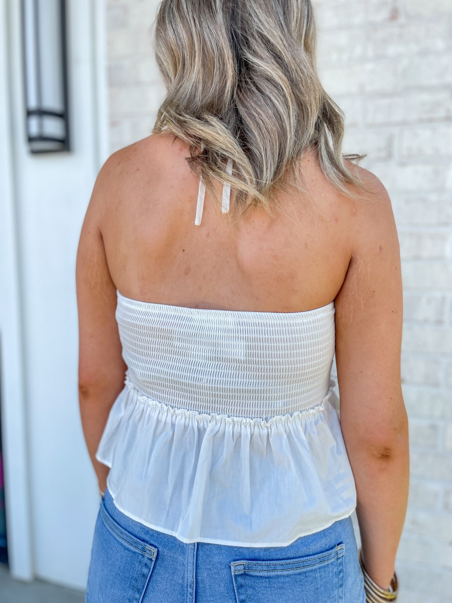 Cleo Halter Tie Top