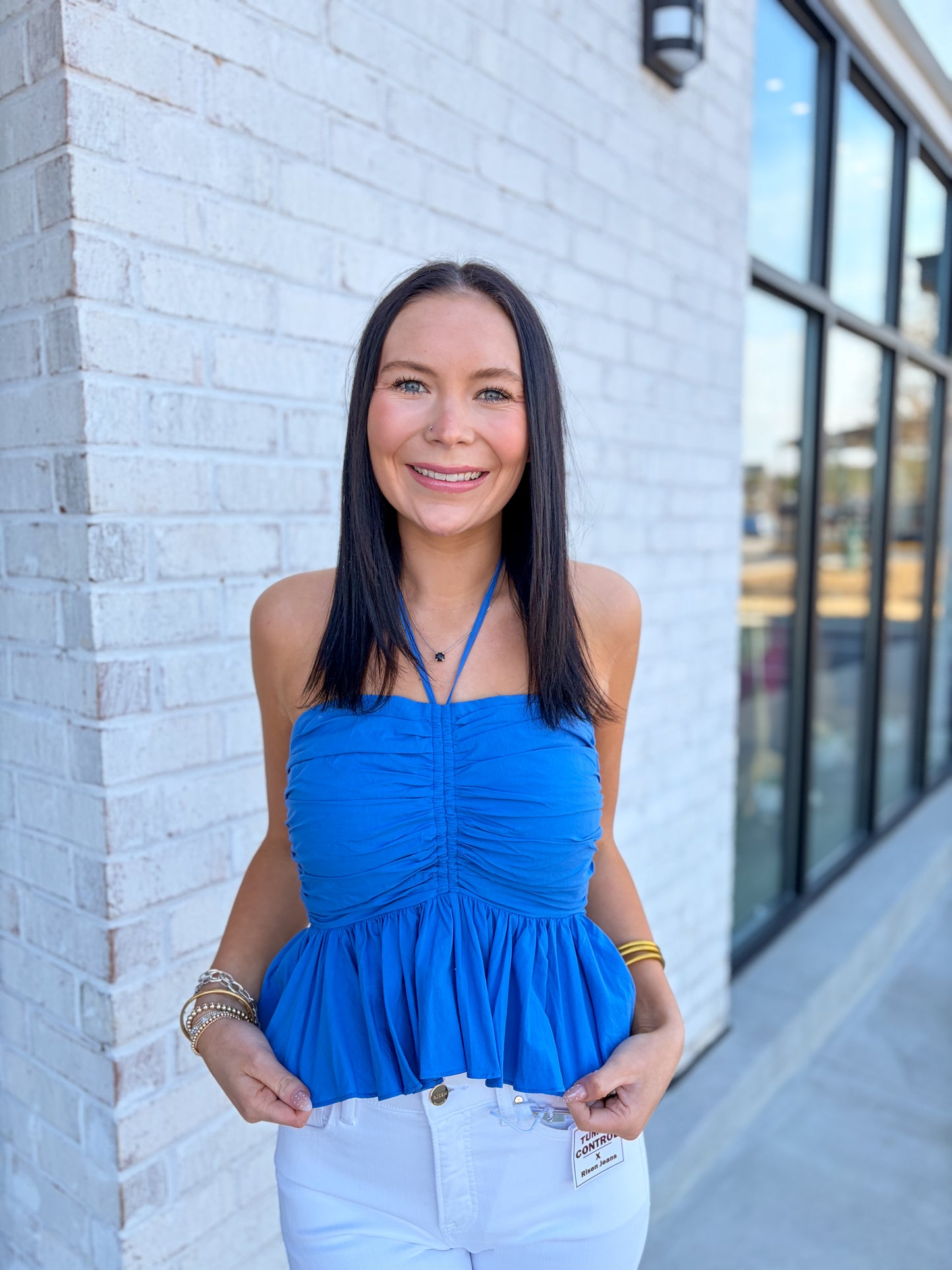 Tillie Halter Neck Cropped Top