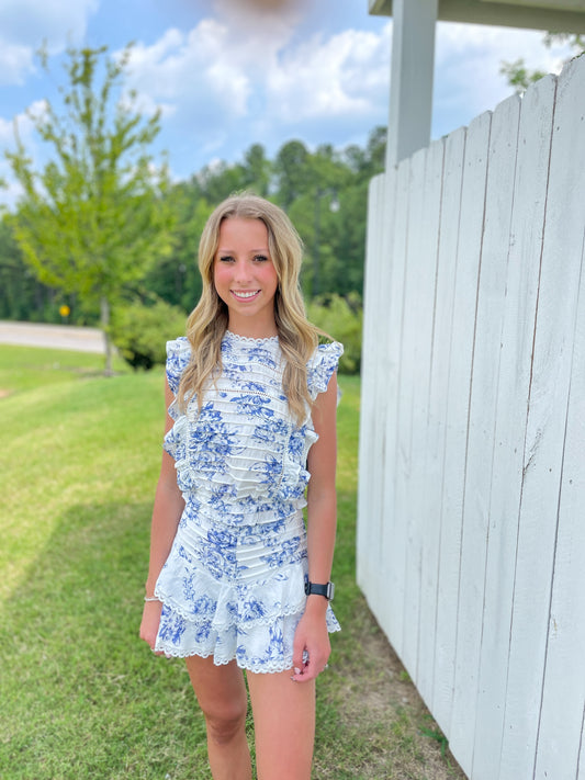 Livia Ruffle Floral Set