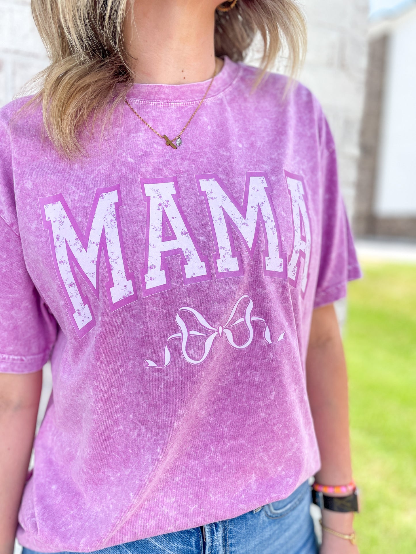 Dainty Floral MAMA Tee