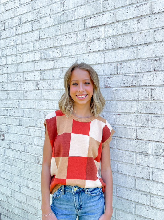 Color Block Sweater Top
