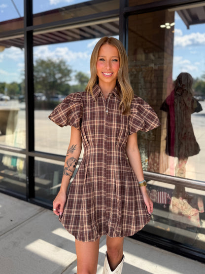 Blaise Plaid Mini Dress