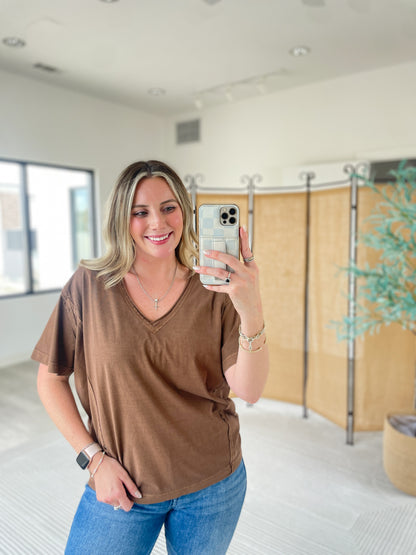 V-Neck Basic Tee