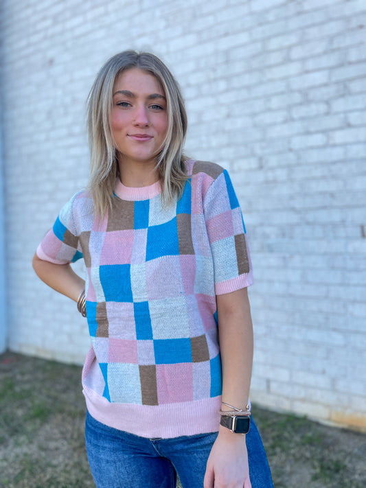 Bubblegum Colorblock Sweater