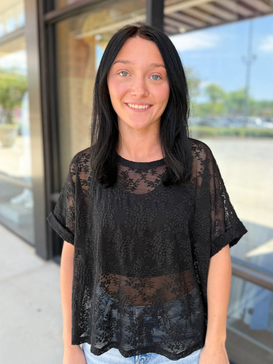 Sheer Lace Top