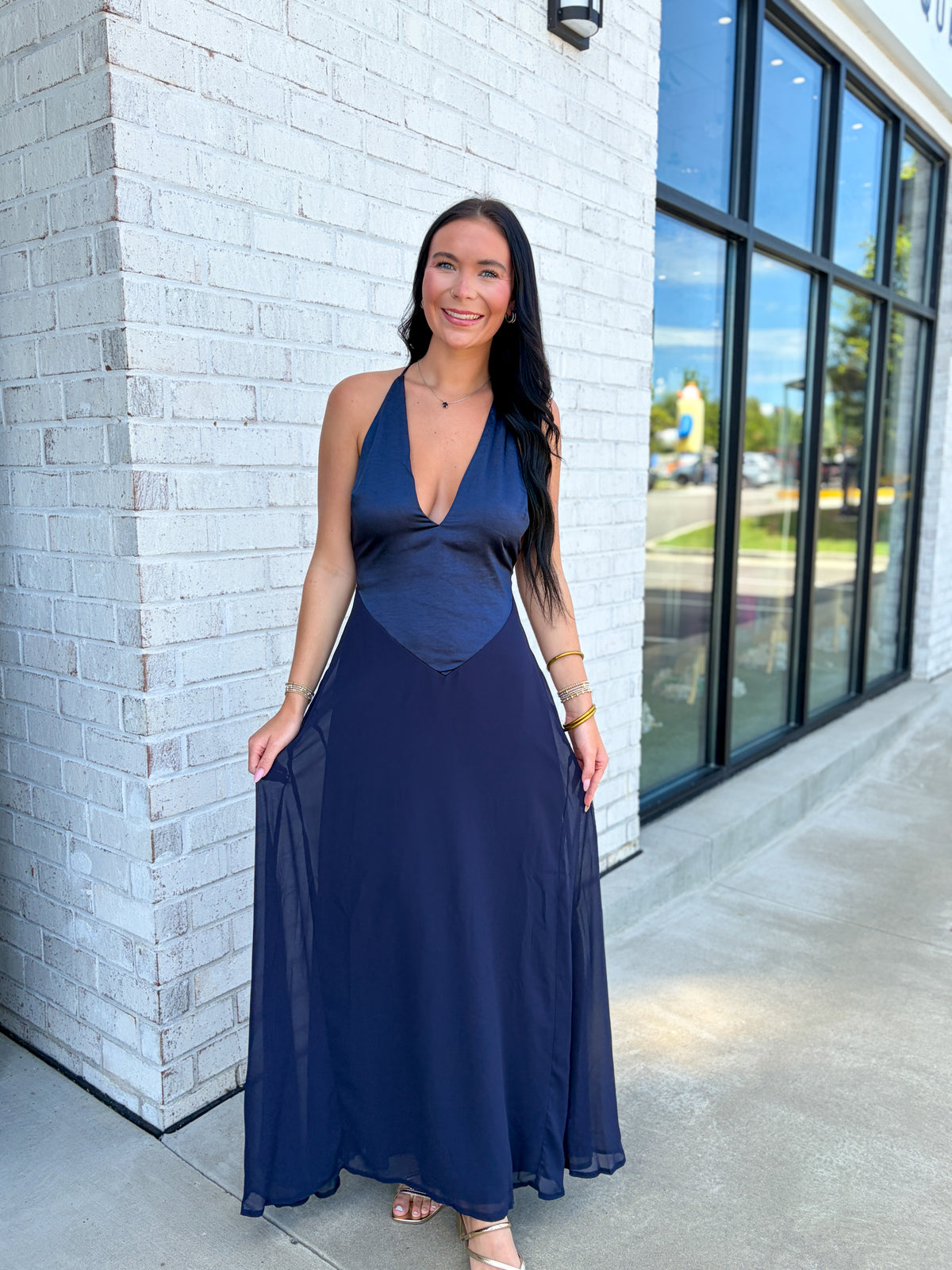 Gracie V-Neck Maxi Dress