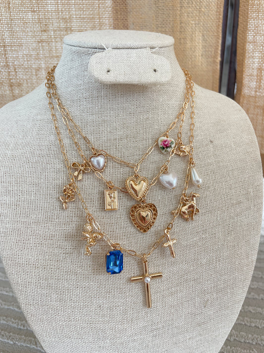 Layered Charm Necklace