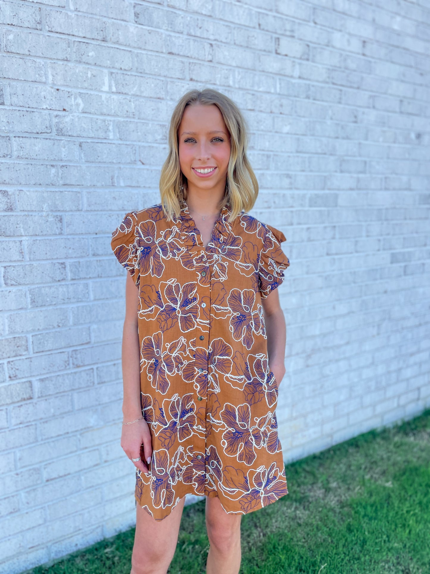 Floral Embroidered Dress