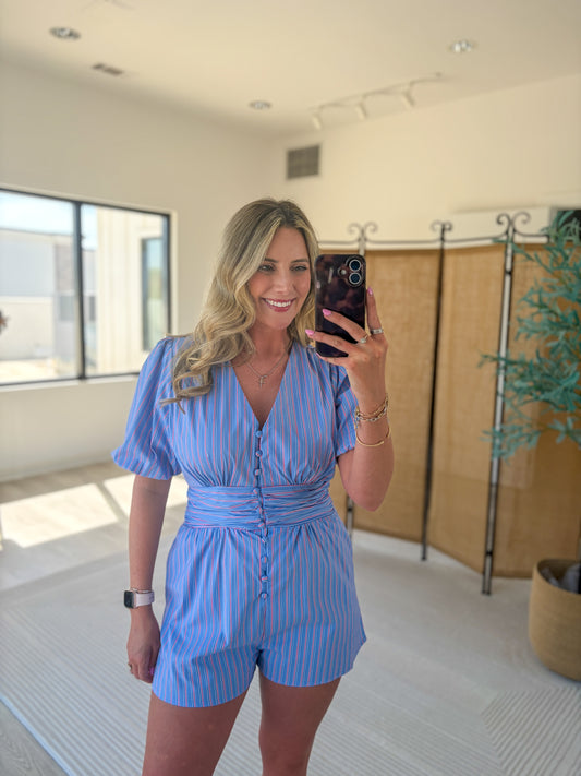 Madden Striped Romper