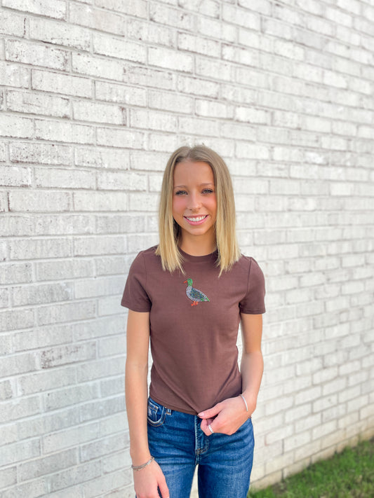 Mallard Duck Beaded Top