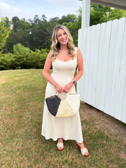 Dean Linen Midi Dress