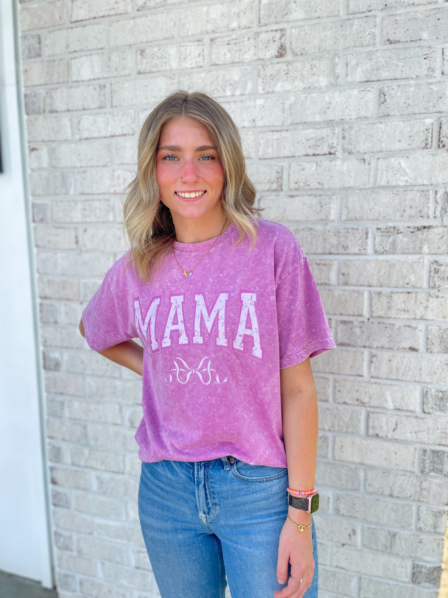 Dainty Floral MAMA Tee