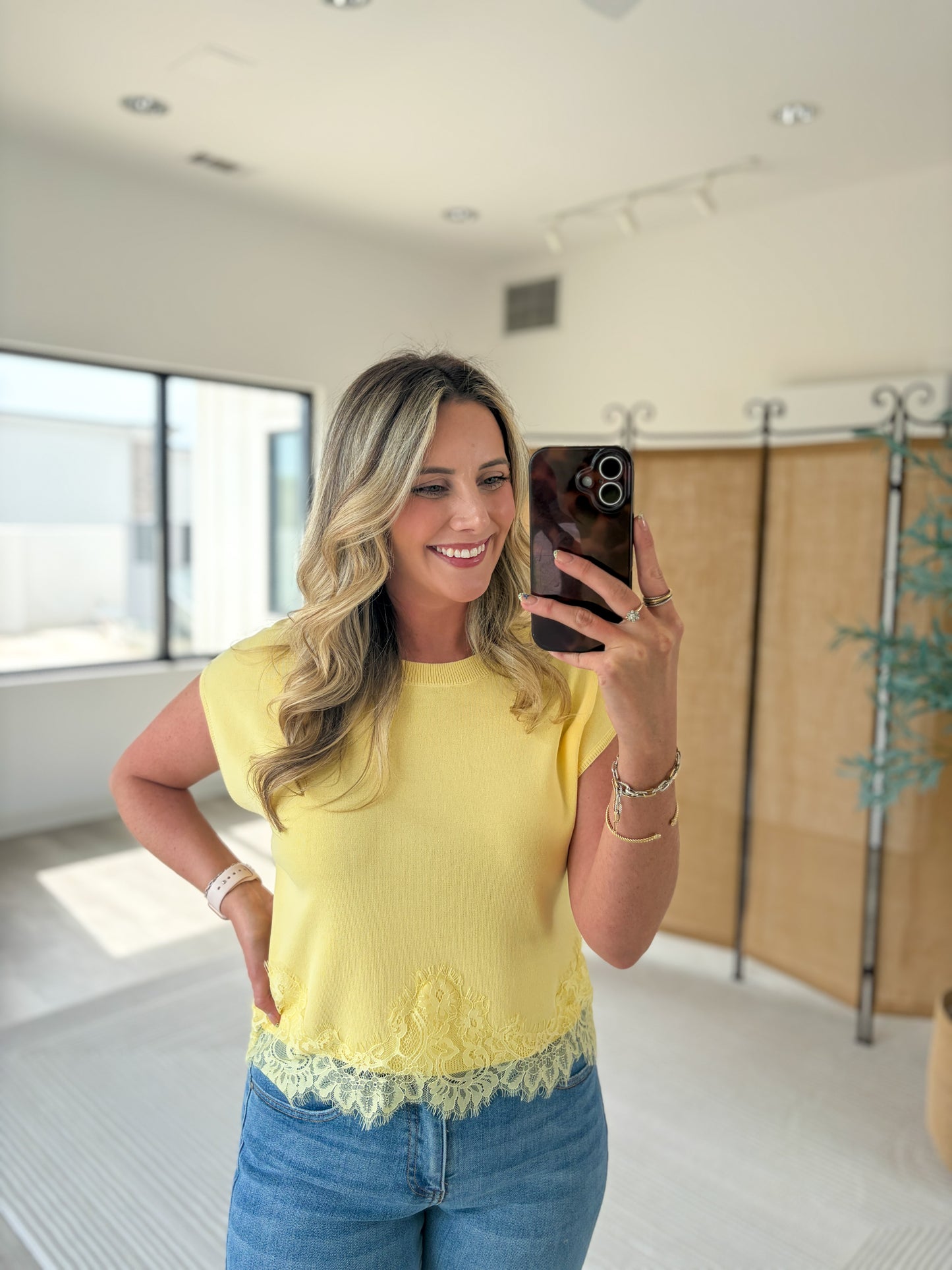 Lace Trim Blouse