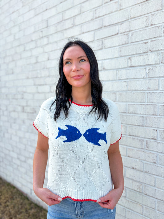 Fish Knit Top