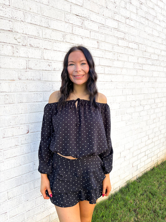 Campbell Polka Dot Mini Skirt