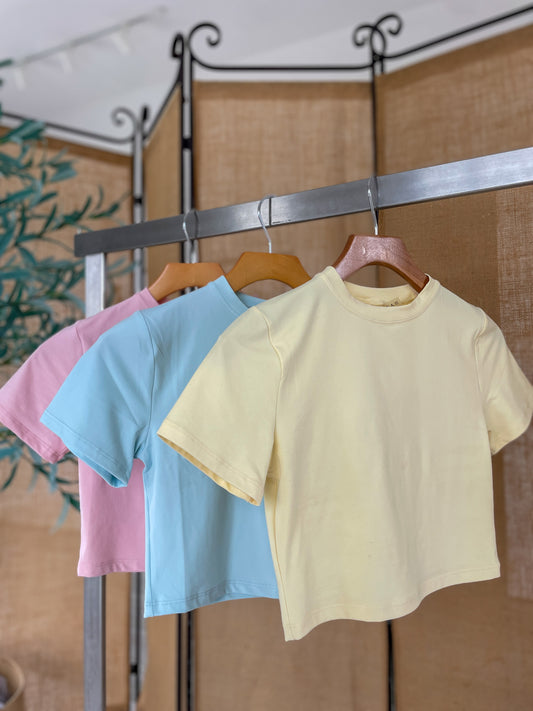 Soft Stream Basic Crop Top