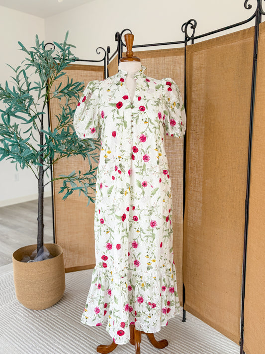 Adele Floral Midi Dress