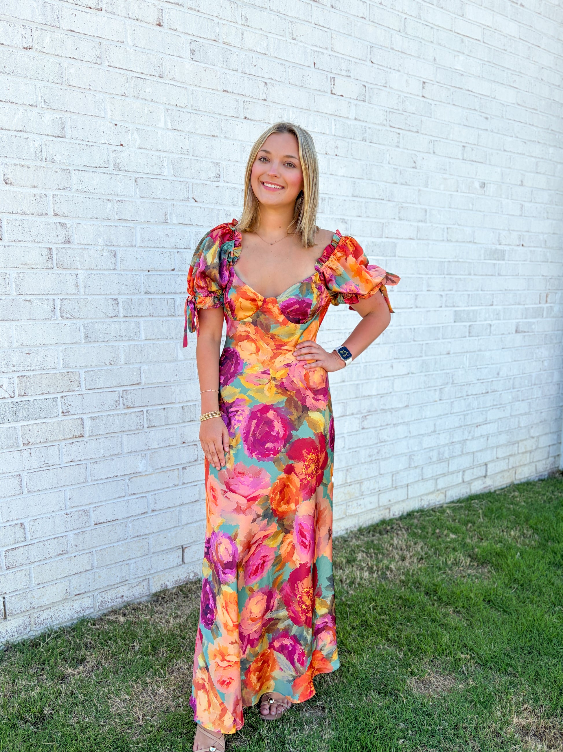 joelle maxi dress Joelle Floral Maxi Dress Large