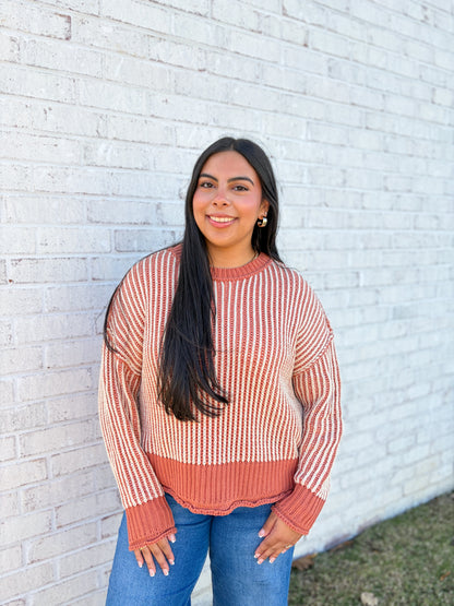 Striped Knit Sweater