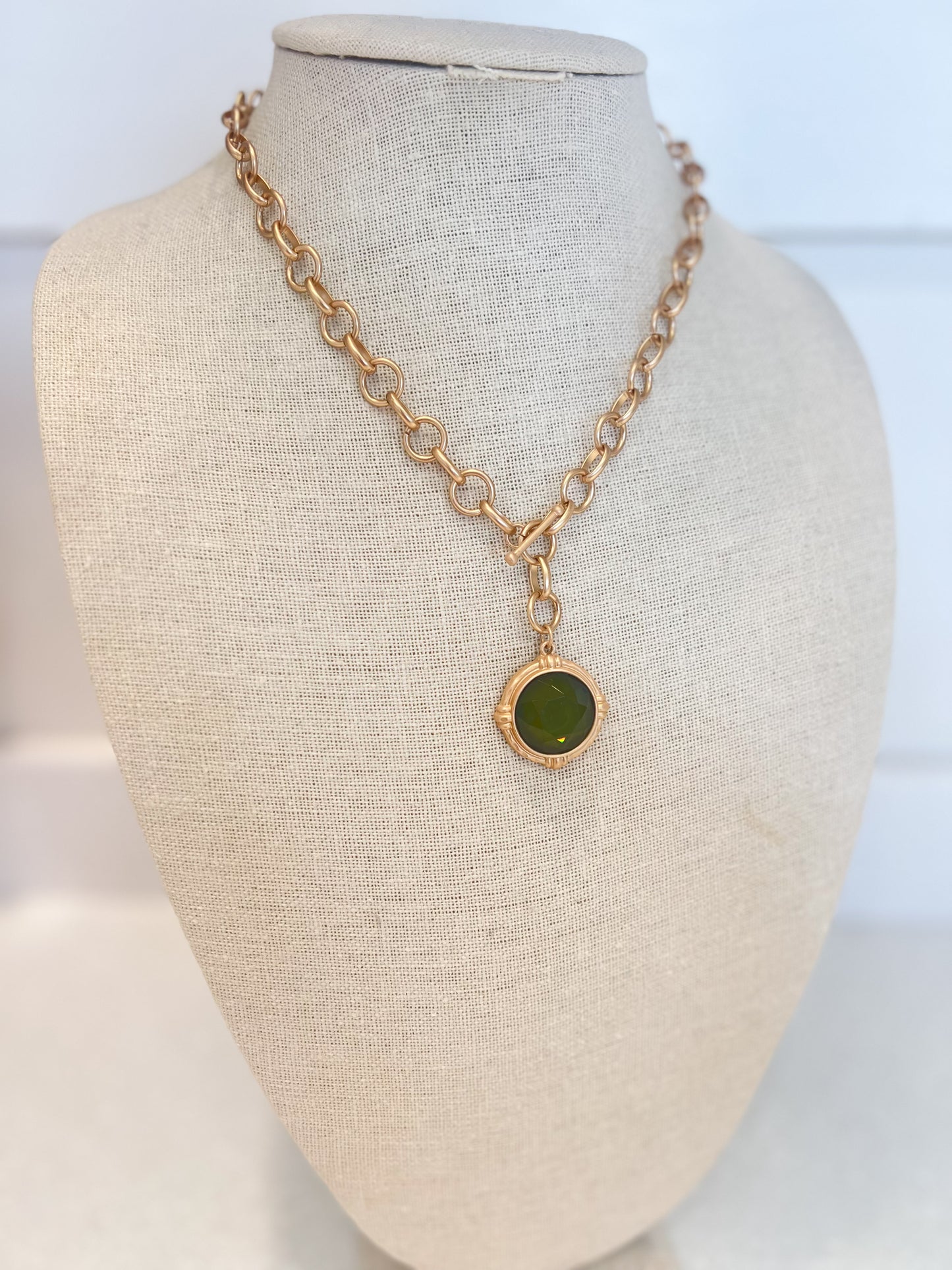 Green Pendant Necklace