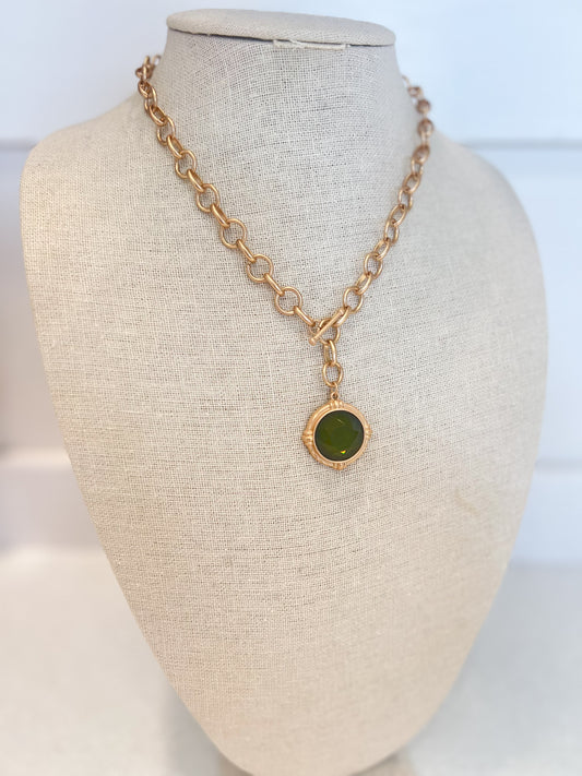 Green Pendant Necklace