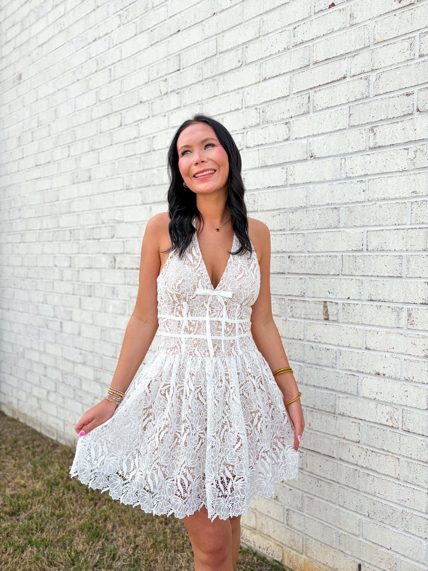 Karli White Lace Dress
