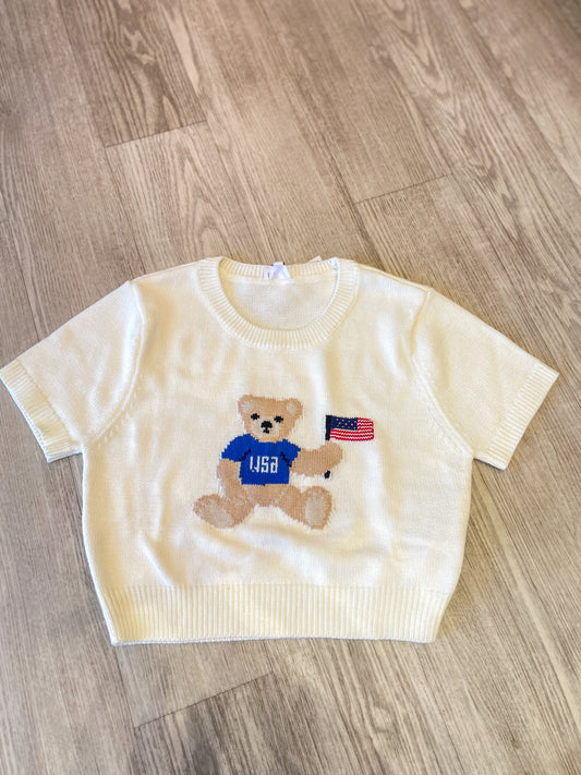 USA Teddy Bear Top